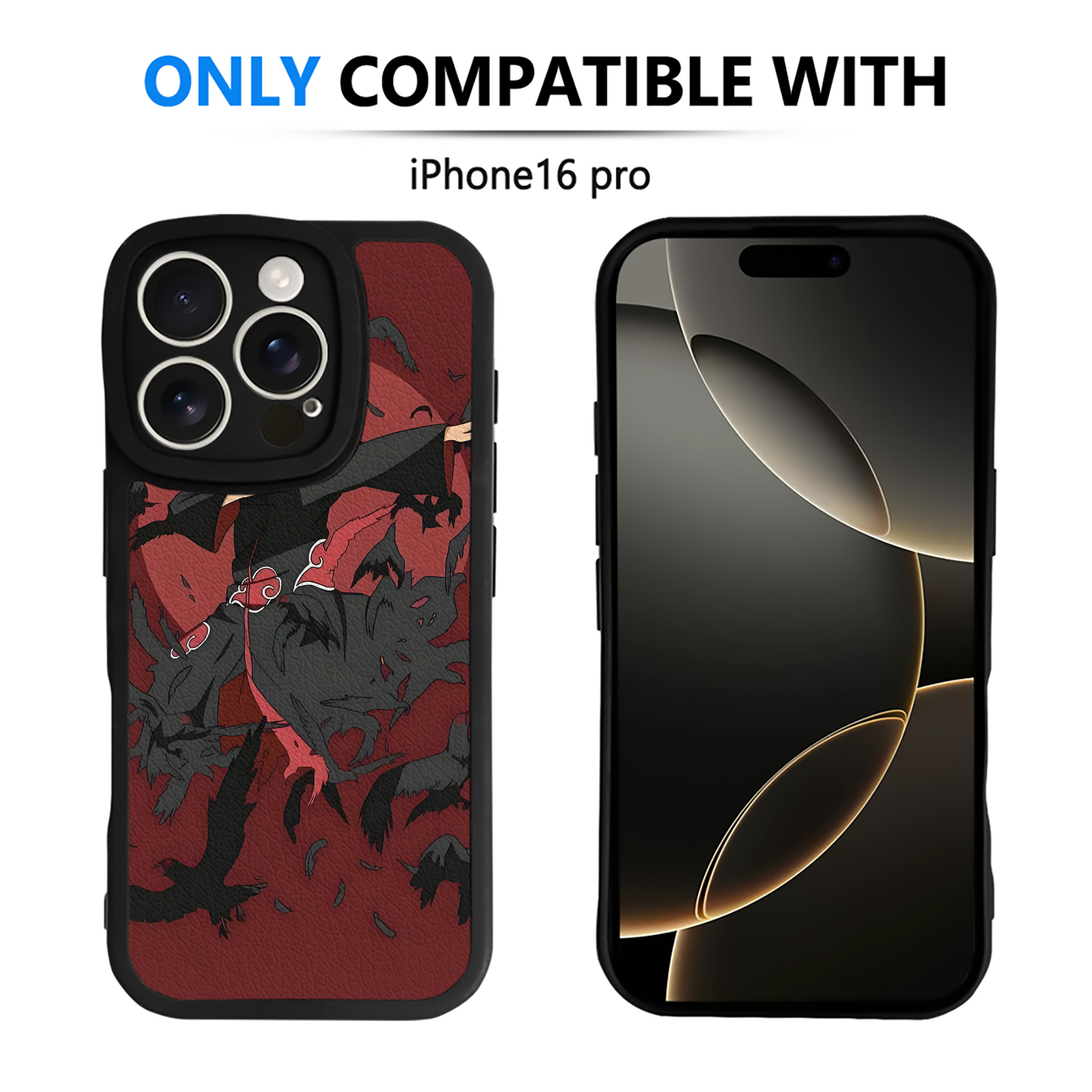 （画像用） NARUTO -ナルト- NARUTO -ナルト- 疾風伝 【iPhone 16シリーズ対応】シリコンスマホケース（レザー調） 材質：シリコン
